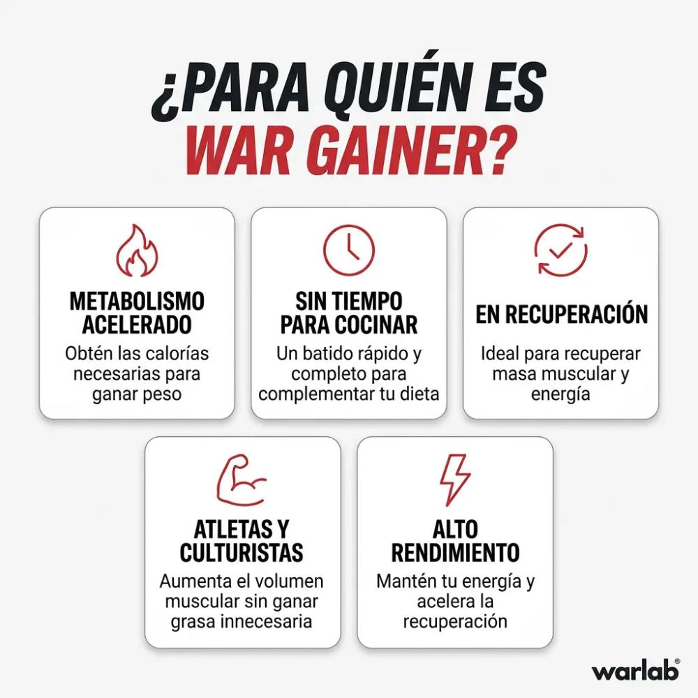 WAR GAINER x 2LB - SUSCRIPCION