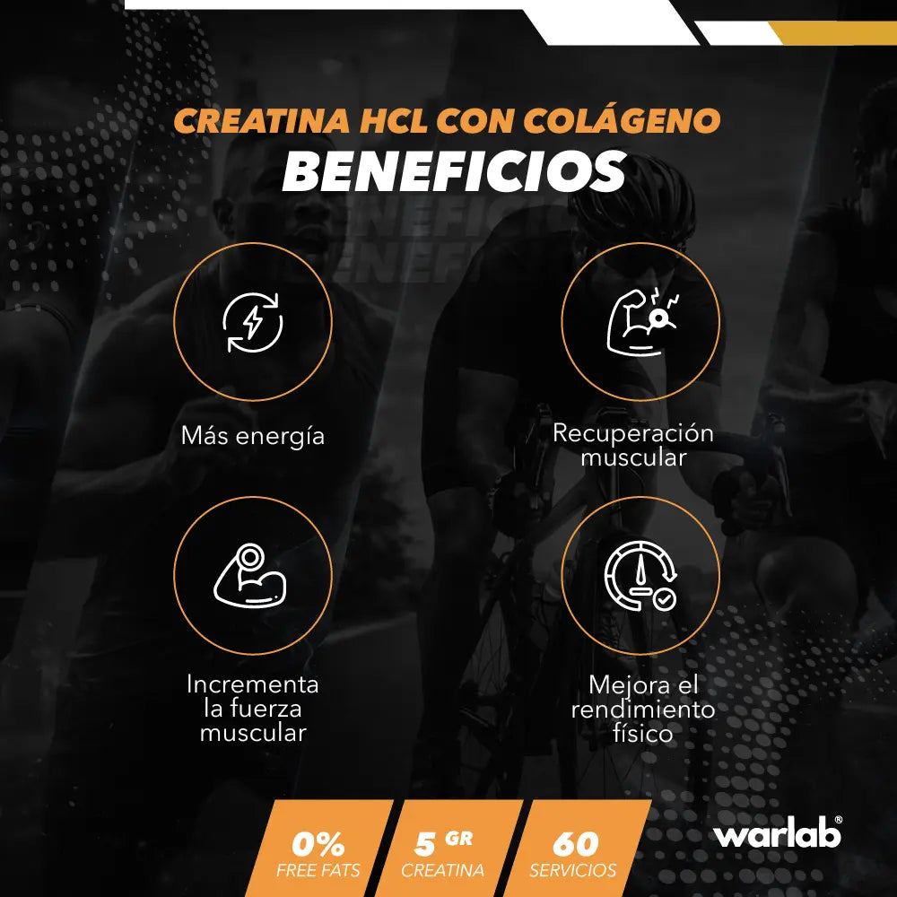CREATINA HCL CON COLÁGENO X 300GR