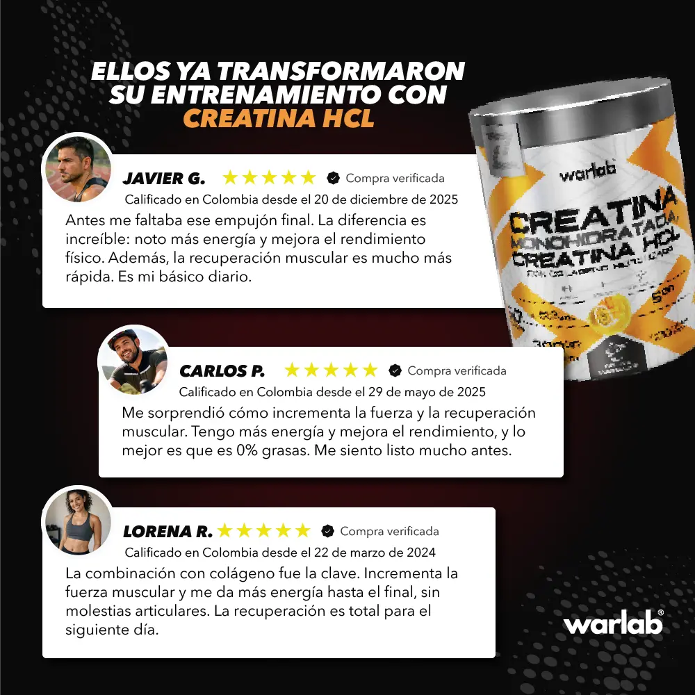 CREATINA HCL CON COLÁGENO X 300GR